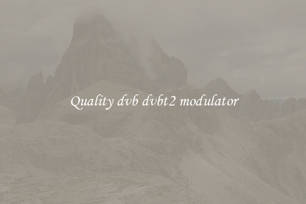 Quality dvb dvbt2 modulator