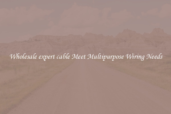 Wholesale expert cable Meet Multipurpose Wiring Needs