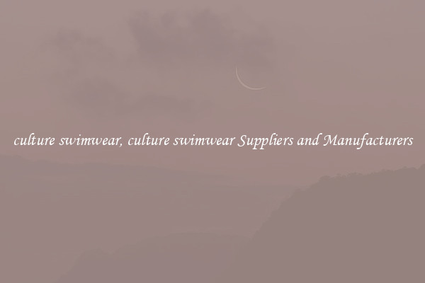 culture swimwear, culture swimwear Suppliers and Manufacturers