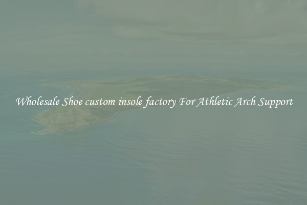 Wholesale Shoe custom insole factory For Athletic Arch Support
