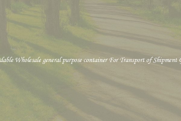 Affordable Wholesale general purpose container For Transport of Shipment Goods 