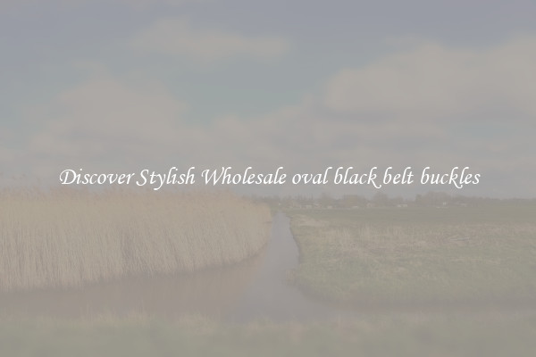 Discover Stylish Wholesale oval black belt buckles
