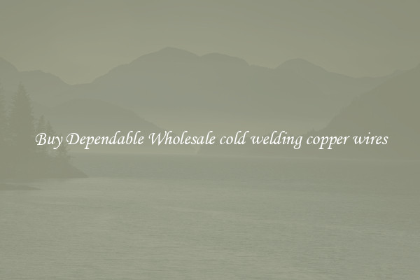 Buy Dependable Wholesale cold welding copper wires