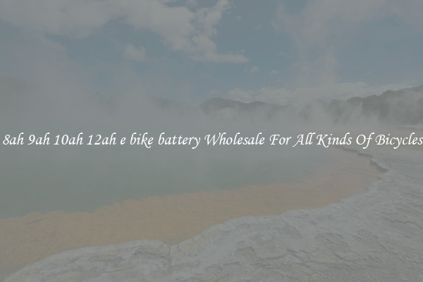 8ah 9ah 10ah 12ah e bike battery Wholesale For All Kinds Of Bicycles