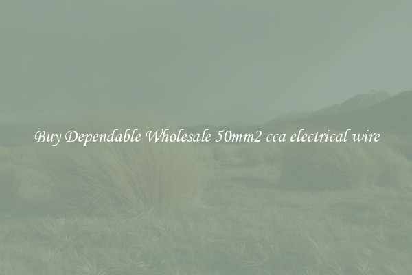 Buy Dependable Wholesale 50mm2 cca electrical wire