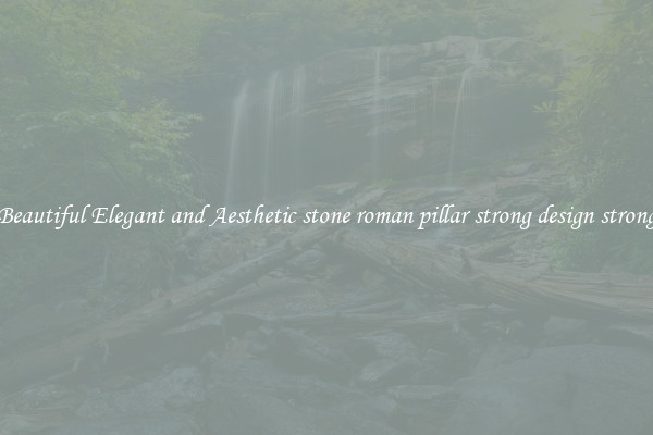 Beautiful Elegant and Aesthetic stone roman pillar strong design strong
