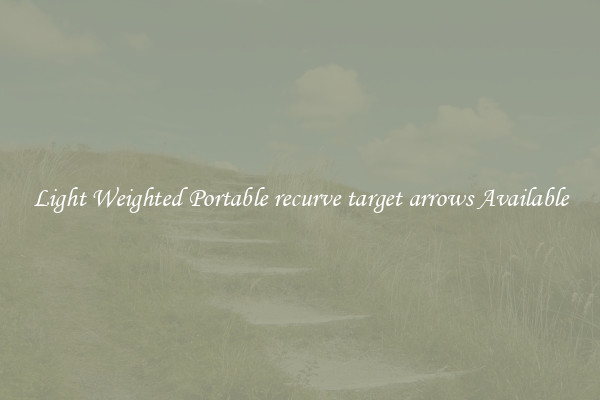 Light Weighted Portable recurve target arrows Available