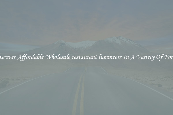 Discover Affordable Wholesale restaurant lumineers In A Variety Of Forms