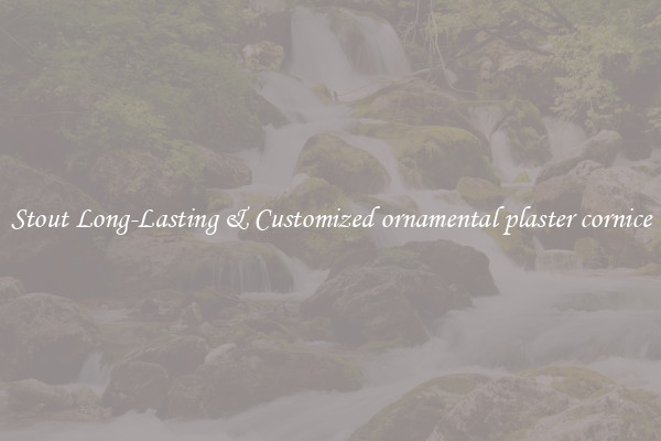 Stout Long-Lasting & Customized ornamental plaster cornice