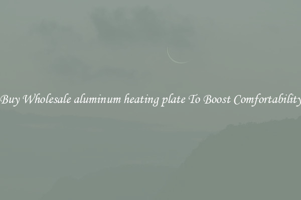 Buy Wholesale aluminum heating plate To Boost Comfortability